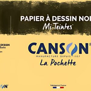CANSON Papier dessin Mi-Teintes, 320 x 240 mm, noir