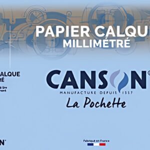 CANSON Papier calque millimétré, A4, 70 g/m2