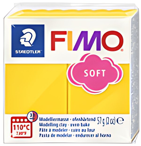 FIMO Pâte à modeler SOFT, à cuire, 57 g, jaune soleil