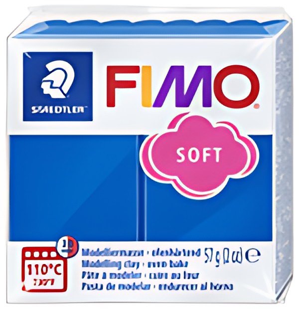 FIMO Pâte à modeler SOFT, à cuire, 57 g, bleu pacifique