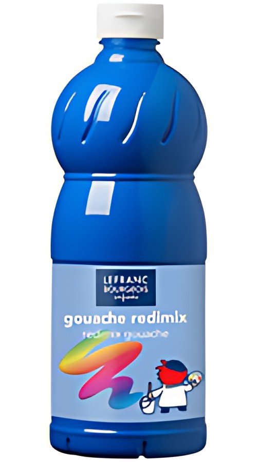 LEFRANC BOURGEOIS Gouache liquide 1.000 ml, bleu primaire
