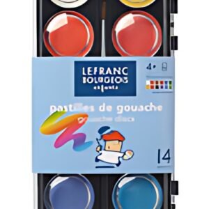 LEFRANC BOURGEOIS Pastilles de Gouache, boîte de 12