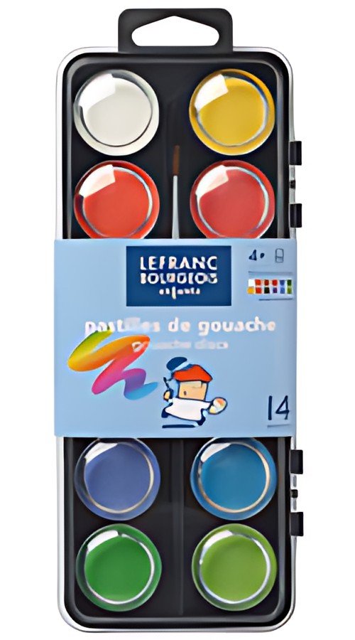 LEFRANC BOURGEOIS Pastilles de Gouache, boîte de 12