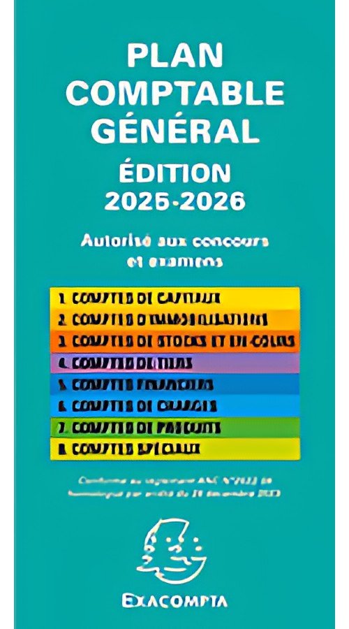 EXACOMPTA Plan comptable général pédagogique, 175 x 90 mm