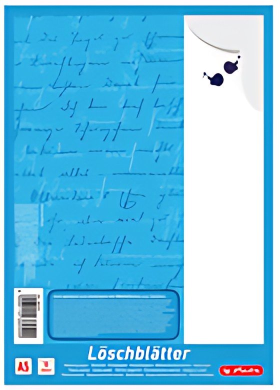 herlitz Bloc de papier buvard format A5, 80 g/m2, blanc