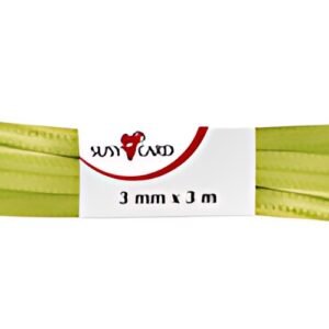 SUSY CARD Ruban cadeau "double satin", 3 mm x 3 m, vert
