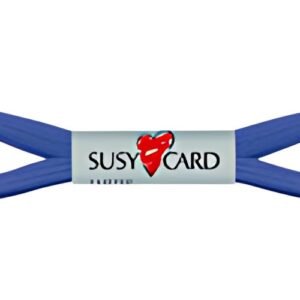 SUSY CARD Ruban cadeau "Easy", 6 mm x 3 m, bleu royal