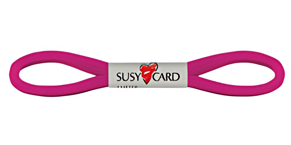 SUSY CARD Ruban cadeau "Easy", 6 mm x 3 m, fuchsia