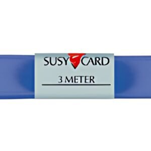 SUSY CARD Ruban cadeau "double satin", 15 mm x 3 m, bleu