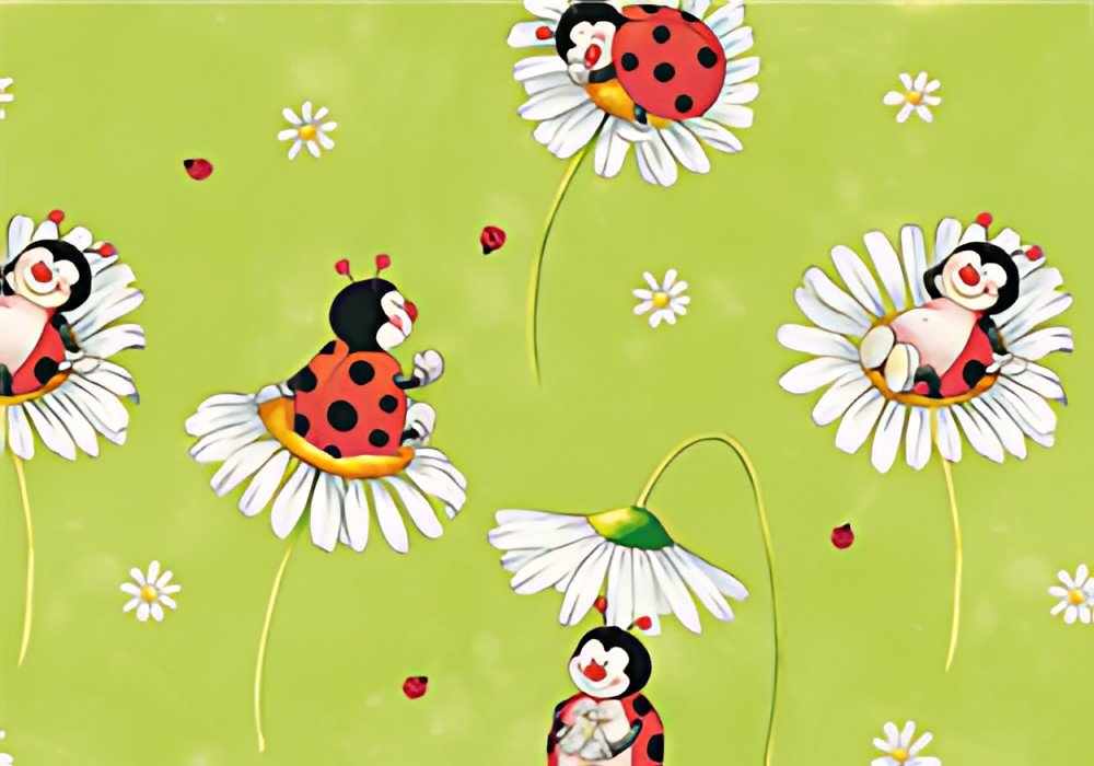 SUSY CARD Papier cadeau "Coccinelle", sur rouleau