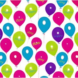 SUSY CARD Papier cadeau "Happy Balloons", sur rouleau