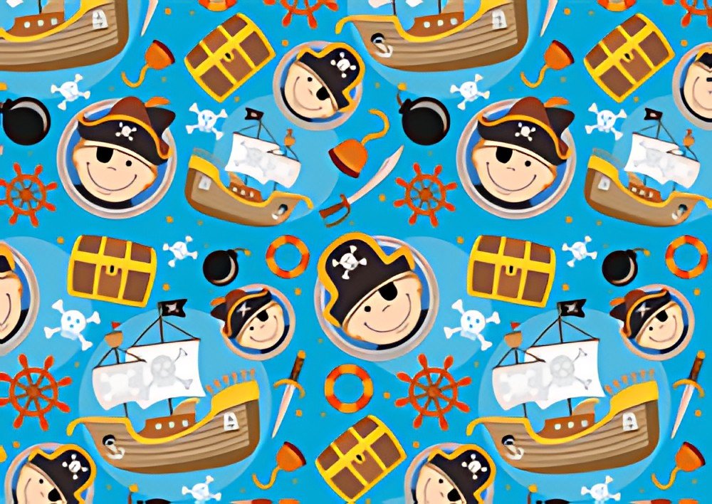 SUSY CARD Papier cadeau "Captain Hook", sur rouleau