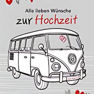 SUSY CARD Hochzeitskarte "VW Bus"
