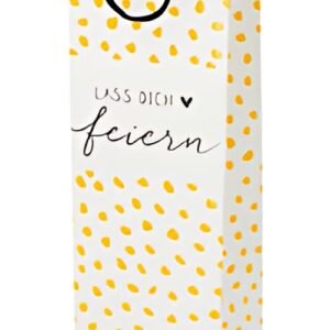 SUSY CARD Flaschentüte "White grape/Modern Dots"