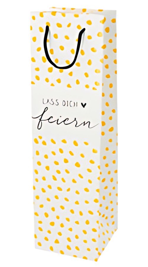 Sac à bouteille SUSY CARD "Raisin blanc/Points modernes"
