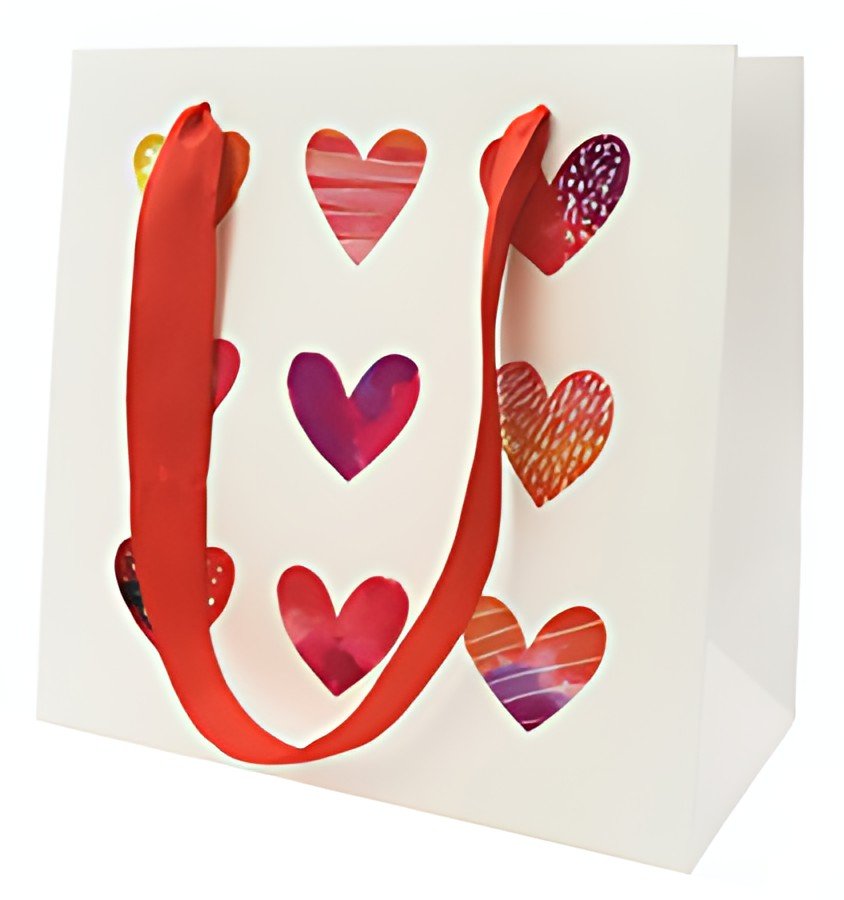 SUSY CARD Sac cadeau "Coeurs"