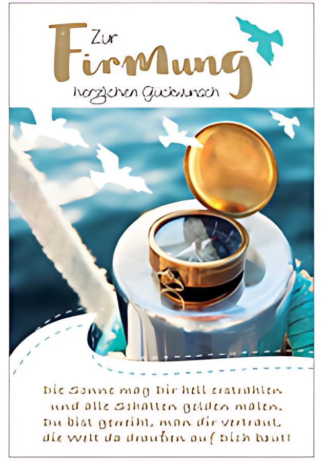 SUSY CARD Firmungskarte "Kompass"
