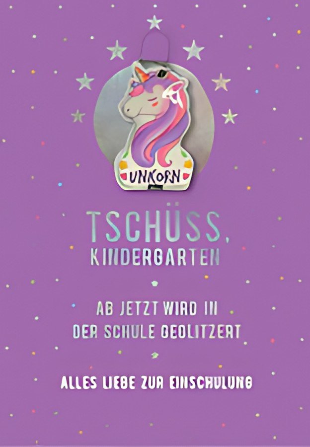 Carte de voeux de rentrée CACTUS "Licorne"