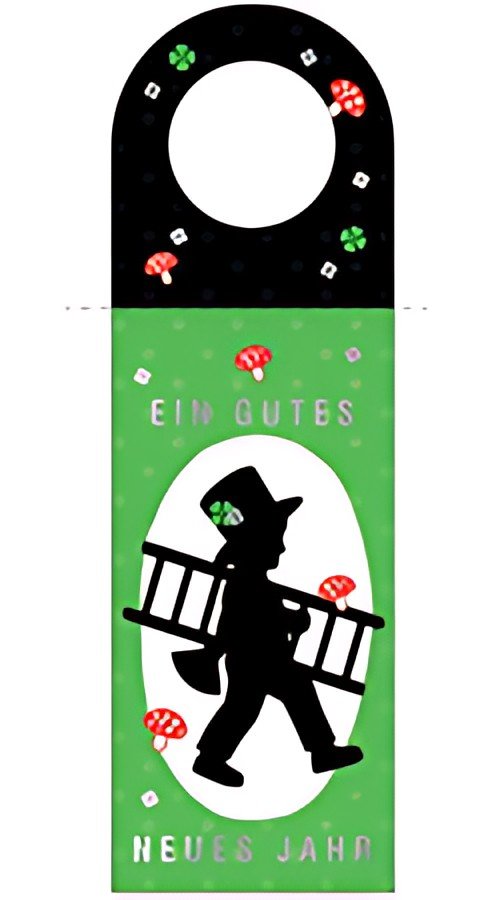 Pendentif bouteille CACTUS Nouvel An "Ramoneur"