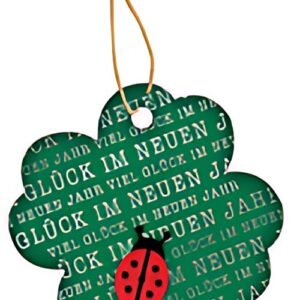 Étiquette cadeau du Nouvel An CACTUS "Trèfle"