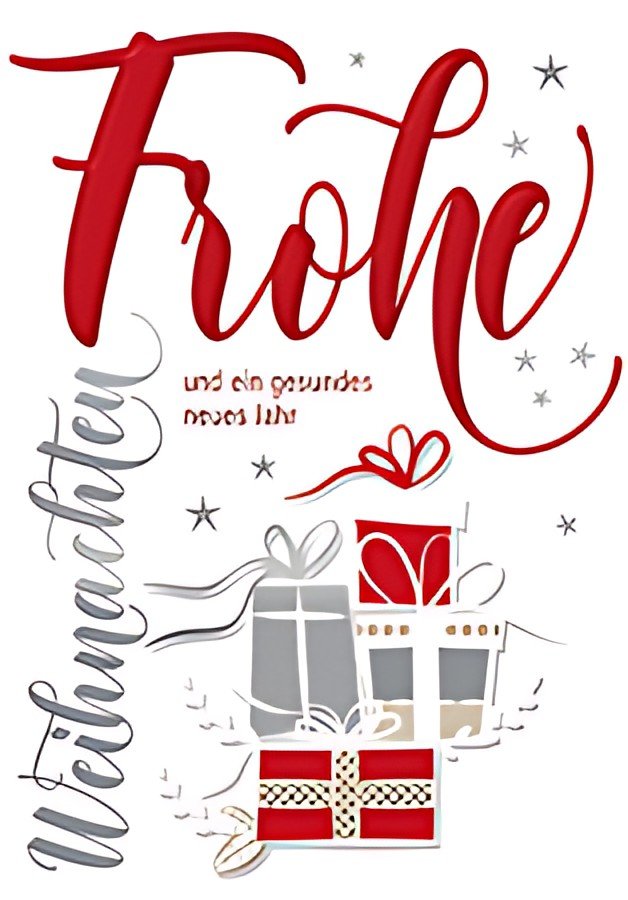 Carte de Noël CACTUS « Cadeaux »