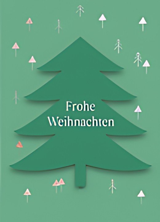 Mini carte de Noël CACTUS « Sapin de Noël »