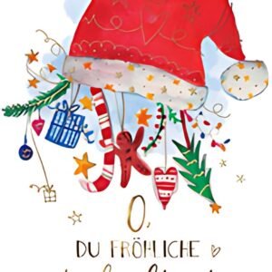 Carte de Noël CACTUS "Chapeau Rouge"