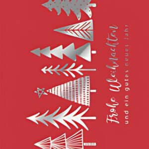 Carte de Noël CACTUS "Arbres d'Argent"