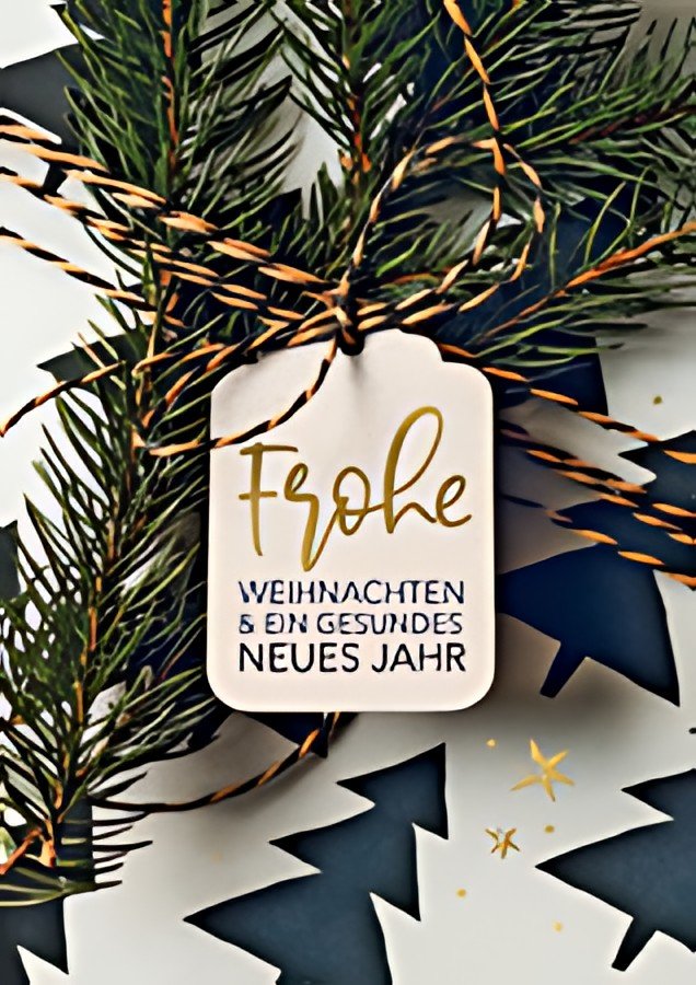 Carte de Noël CACTUS "Branches"