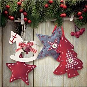 CACTUS Serviette à motif de Noël "Décorations de sapin"