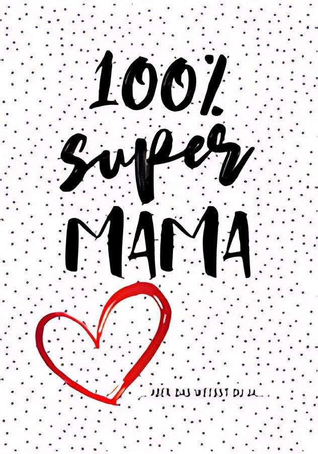 Carte de voeux CACTUS "100% Super Maman"