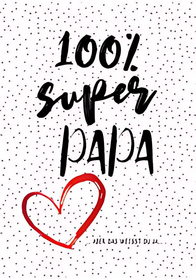 Carte de voeux CACTUS "100% Super Papa"