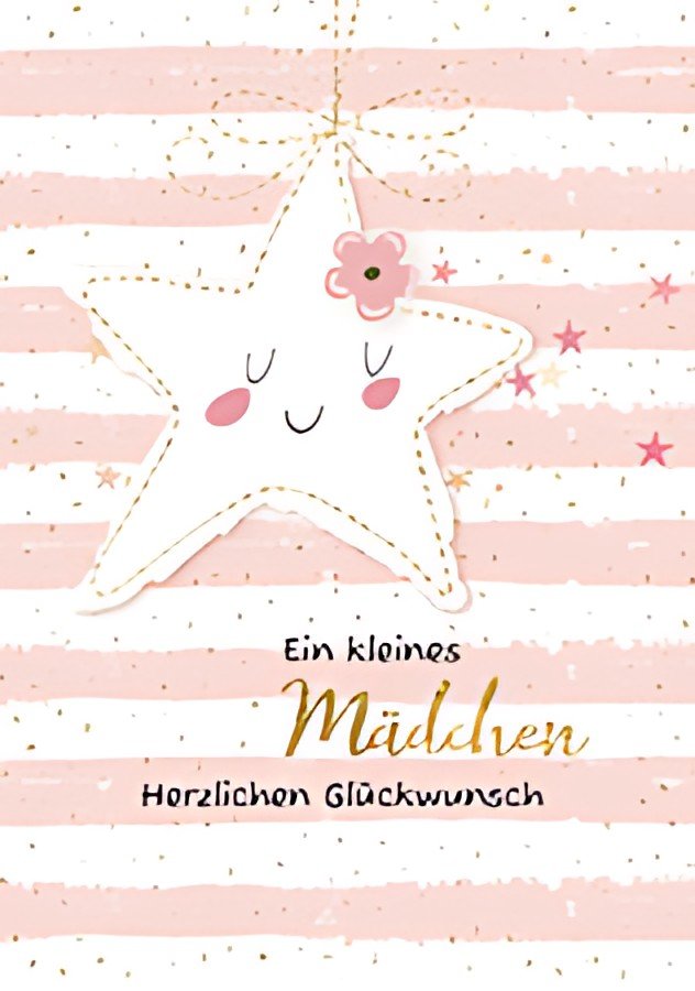 CACTUS Geburtskarte "Ein kleines Mädchen"