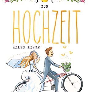 CACTUS Hochzeitskarte "Paar auf Tandem"