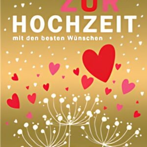 CACTUS Hochzeitskarte "Zwei Vögel mit Herzen"