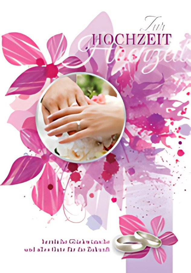 Carte de mariage CACTUS "Fleur violette"