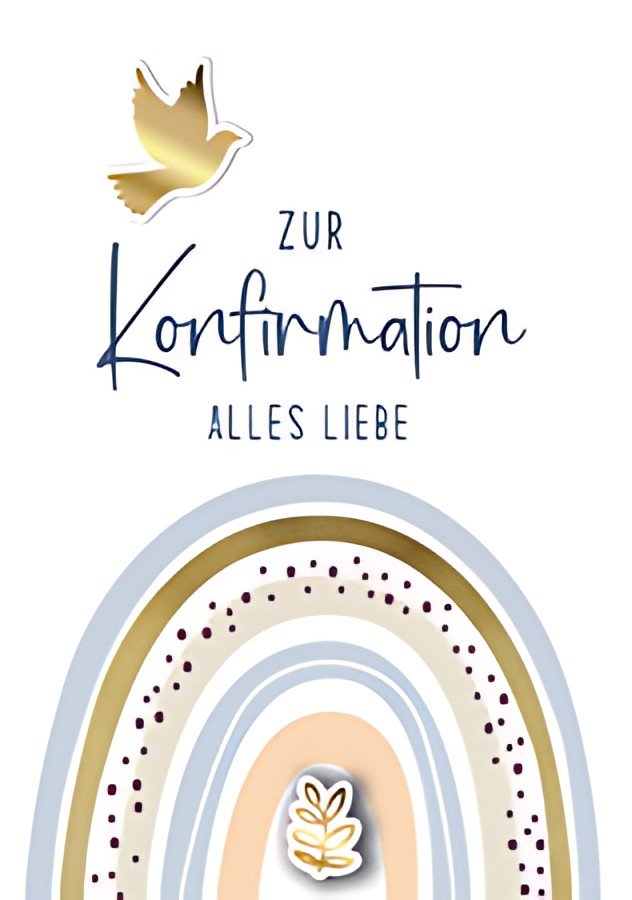 CACTUS Konfirmationskarte "Regenbogen"
