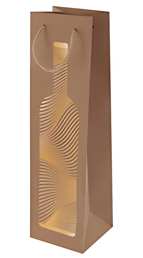 SUSY CARD Sac cadeau pour bouteille "Golden bottle"
