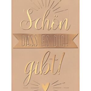 SUSY CARD Mini-Grußkarte "Schön dass es Dich gibt!"