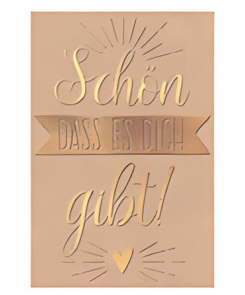 SUSY CARD Mini-Grußkarte "Schön dass es Dich gibt!"