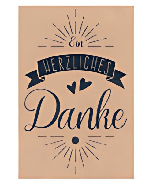 SUSY CARD Mini-Grußkarte "Ein herzliches Danke"