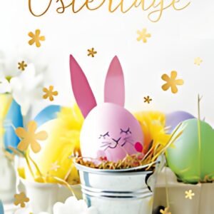 SUSY CARD Oster-Grußkarte "Hasenei im Eimer"