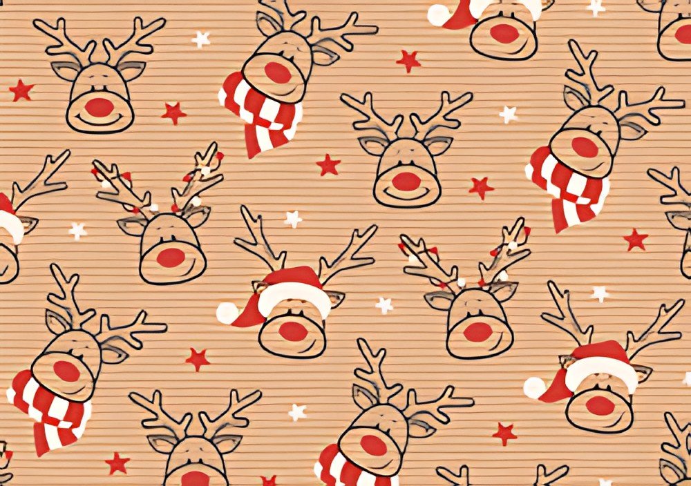 SUSY CARD Papier cadeau de Noël "Elan Xmas"