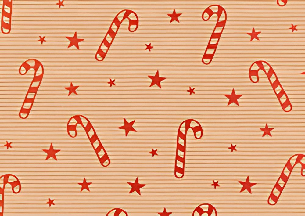 SUSY CARD Papier cadeau de Noël "Sucre d'orge Xmas"