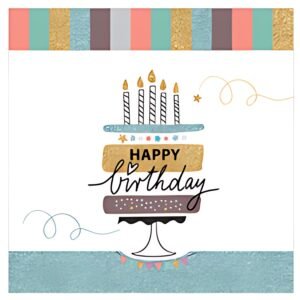 SUSY CARD Carte d'anniversaire "Happy Eco B-day Cake"