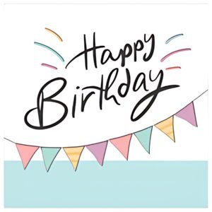 SUSY CARD Carte d'anniversaire "Happy Eco B-day Garland"