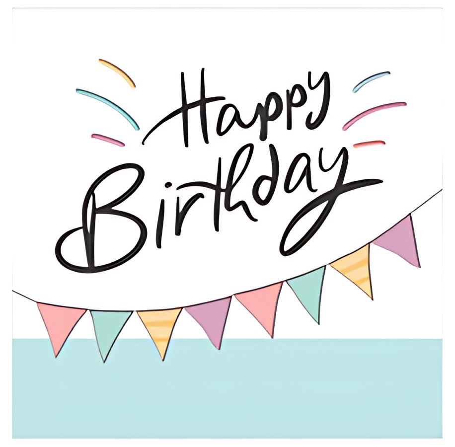 SUSY CARD Carte d'anniversaire "Happy Eco B-day Garland"