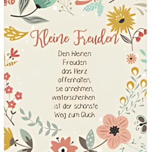 SUSY CARD Carte d'anniversaire avec paroles « Little Joys »