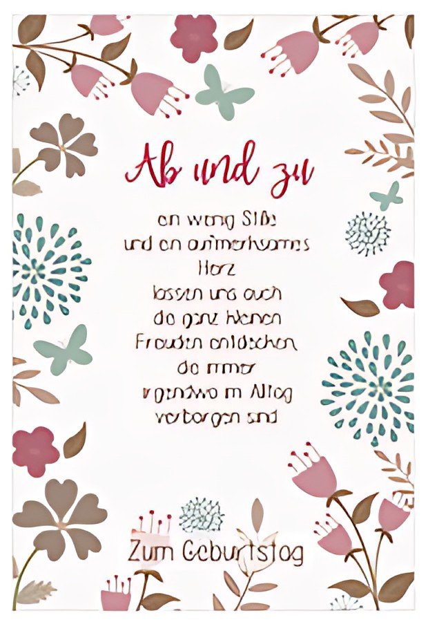 Paroles de la carte d’anniversaire SUSY CARD « De temps en temps »