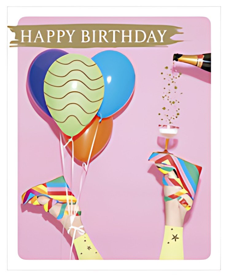 SUSY CARD Carte d'anniversaire instantanée « Ballons »